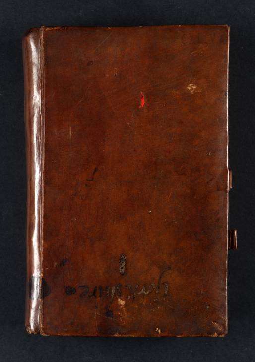Joseph Mallord William Turner, ‘Inscription by Turner’ c.1816 (Front cover of sketchbook)