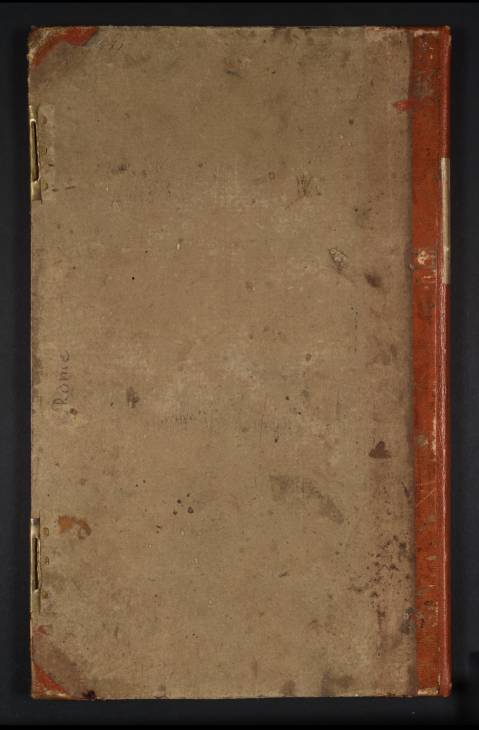 Joseph Mallord William Turner, ‘Inscription by Turner’ 1819 (Back cover of sketchbook)