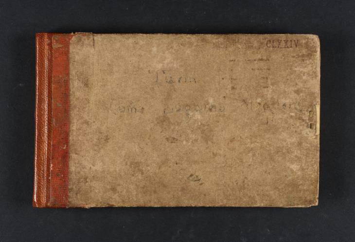 Joseph Mallord William Turner, ‘Inscription by Turner’ 1819 (Front cover of sketchbook)