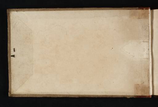 Joseph Mallord William Turner, ‘Outline of the Bass Rock’ 1818 (Inside front cover of sketchbook)