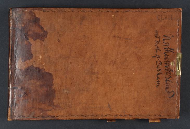 Joseph Mallord William Turner, ‘Inscription by Turner: Title of Sketchbook’ 1817 (Front cover of sketchbook)