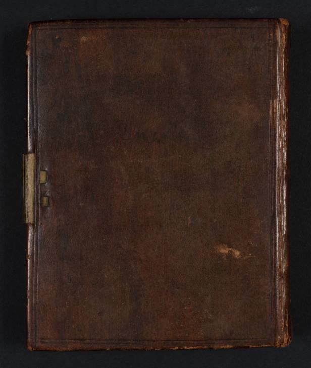 Joseph Mallord William Turner, ‘Inscription by Turner: Title of Sketchbook’ c.1819 (Back cover of sketchbook)