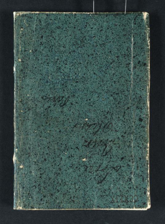 Joseph Mallord William Turner, ‘Notes’ 1826 (Front cover of sketchbook)