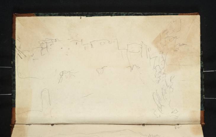 Joseph Mallord William Turner, ‘?The Bock’ 1839 (Inside back cover of sketchbook)