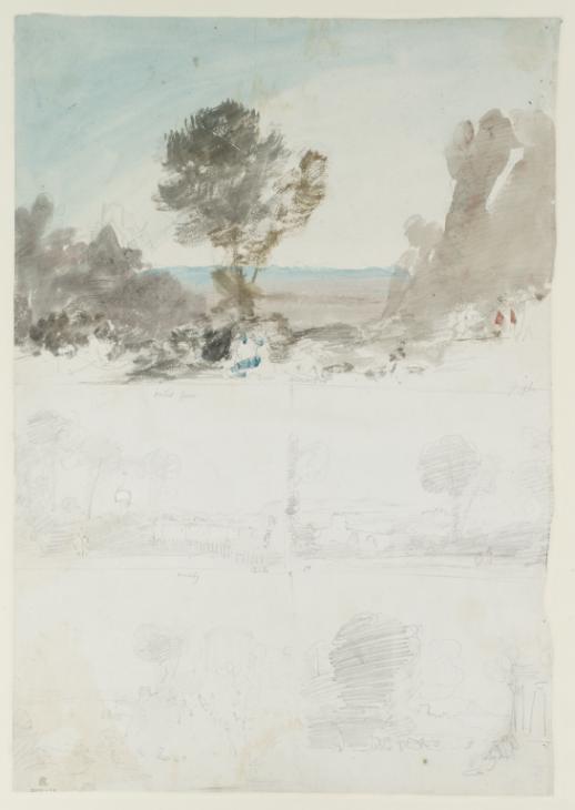 Joseph Mallord William Turner, ‘Five Sketches from Paintings by Claude Lorrain’ ?1804
