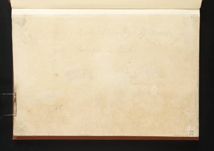 Joseph Mallord William Turner, ‘Inscription by Turner: Title of Sketchbook’ 1811