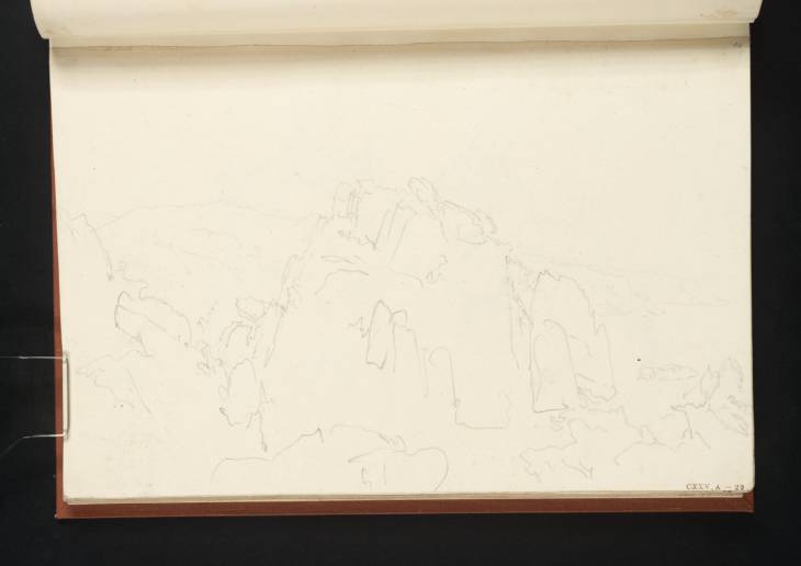 Joseph Mallord William Turner, ‘Coastal Rocks, Probably in Cornwall or North Devon’ 1811