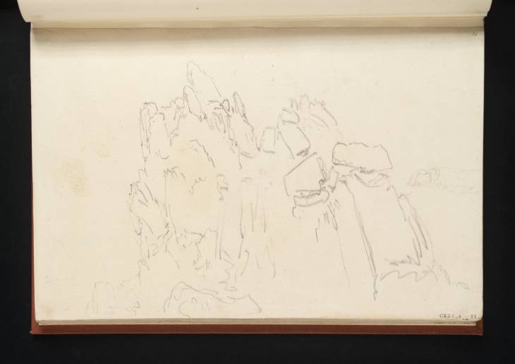 Joseph Mallord William Turner, ‘The Logan Rock, Treryn Dinas’ 1811