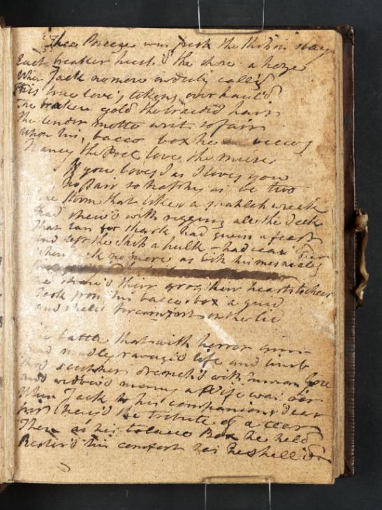 Joseph Mallord William Turner, ‘Inscription by Turner: Song Lyrics’ 1798-9