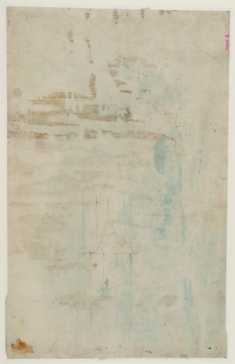 Joseph Mallord William Turner, ‘Two Diagrams: Ground Plan of a Square Building; a Tower’ c.1798