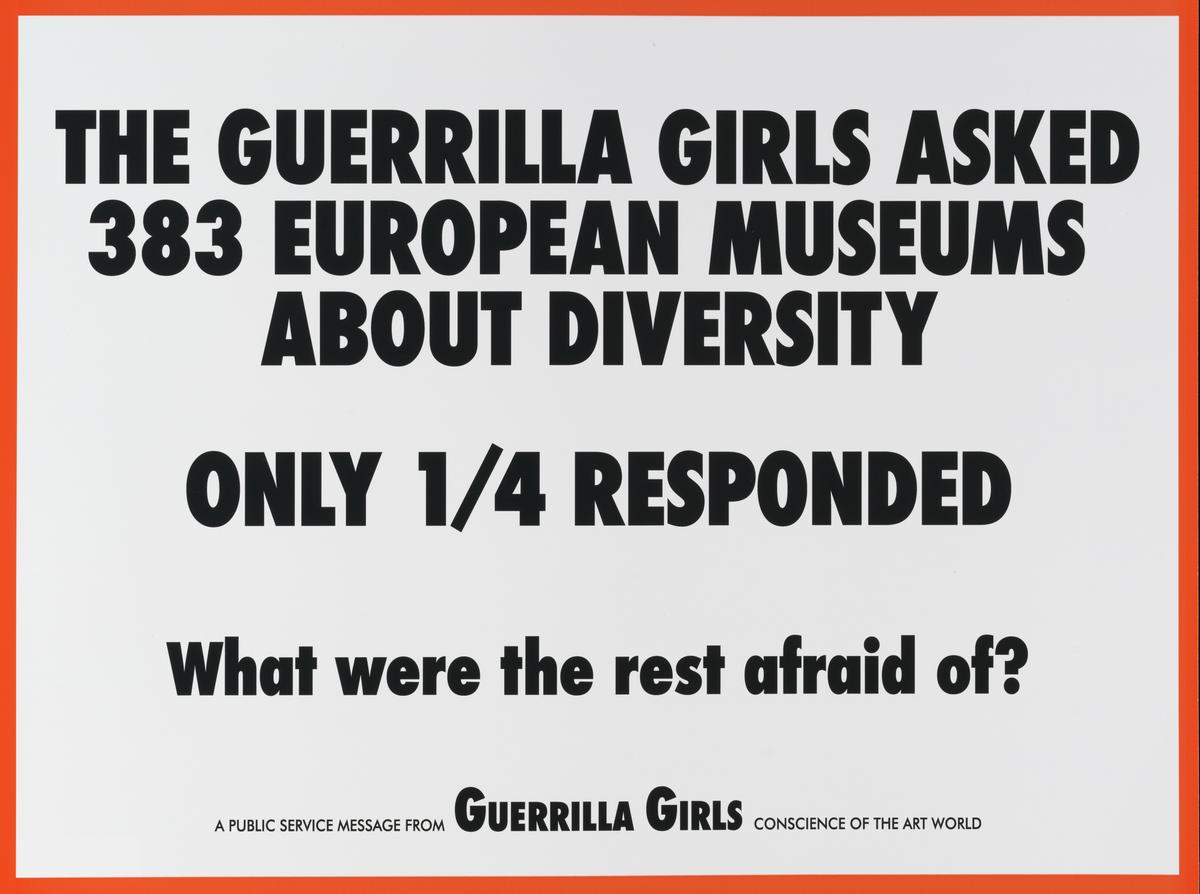 L04327: The Guerrilla Girls Asked 383 European Museums About Diversity