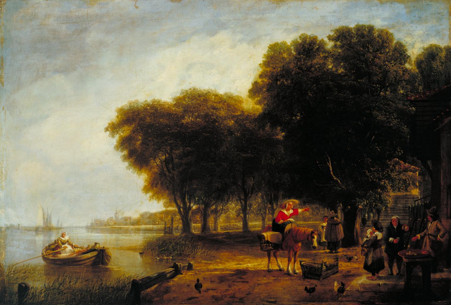 Dutch Peasants Waiting the Return of the Passage Boat