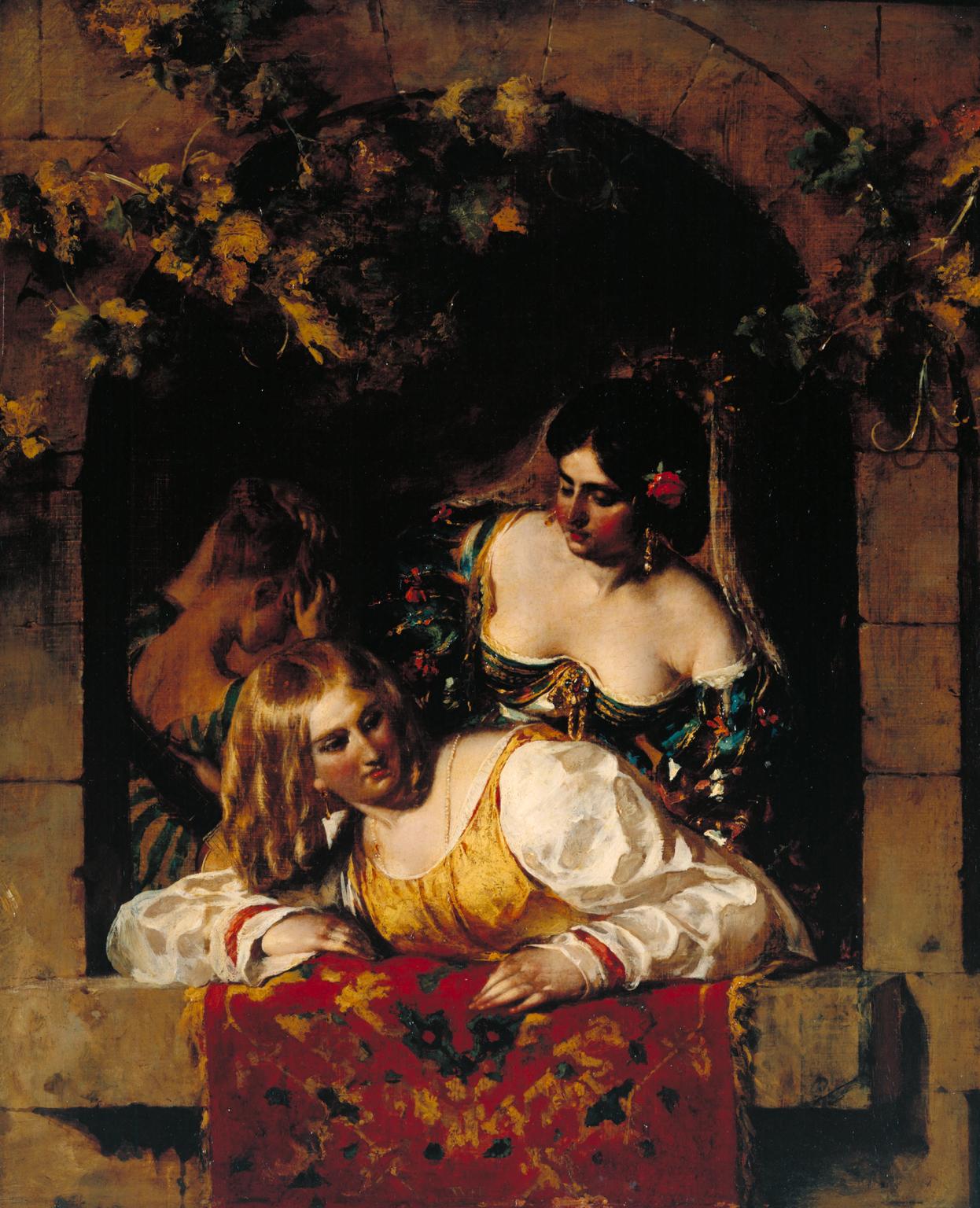 Window in Venice, during a Festa', William Etty, exhibited 1831 | Tate