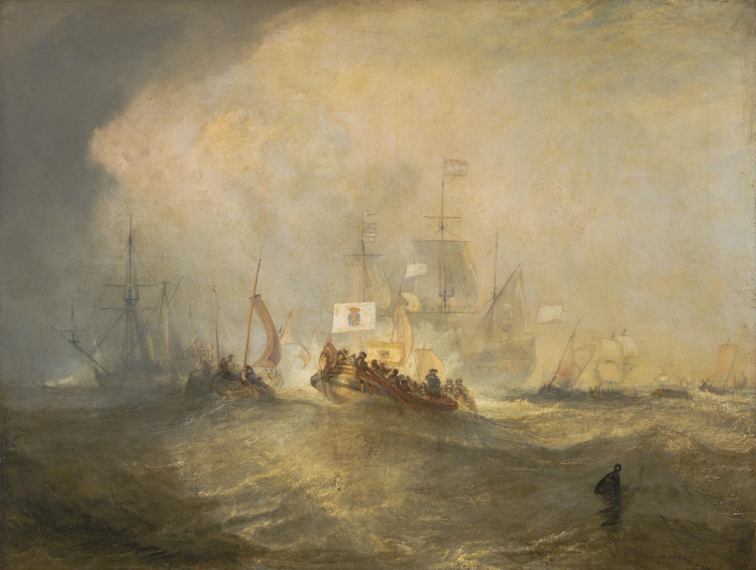The Prince of Orange, William III, Embarked from Holland, and Landed at Torbay, November 4th, 1688, after a Stormy Passage