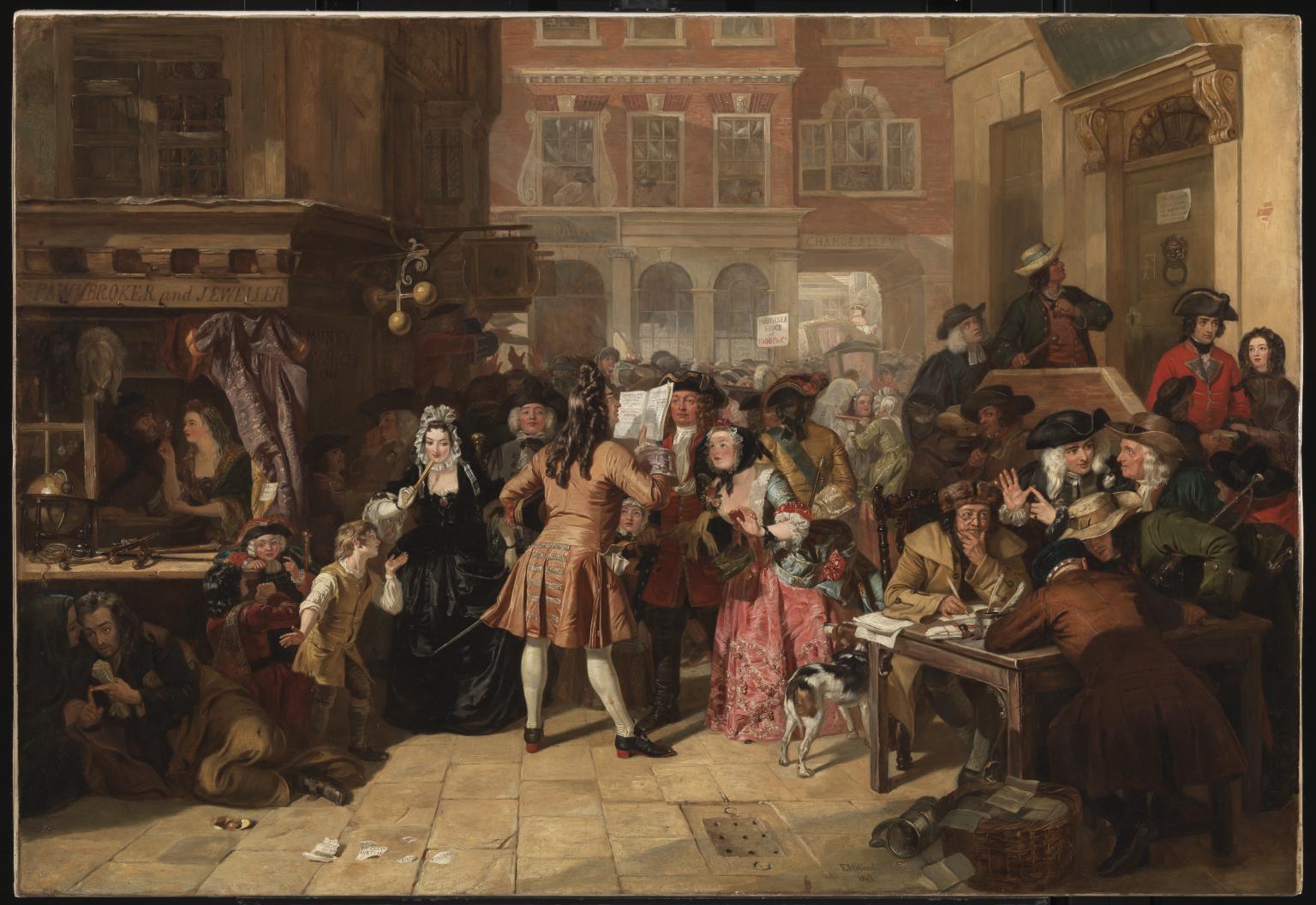 The South Sea Bubble, a Scene in ‘Change Alley in 1720