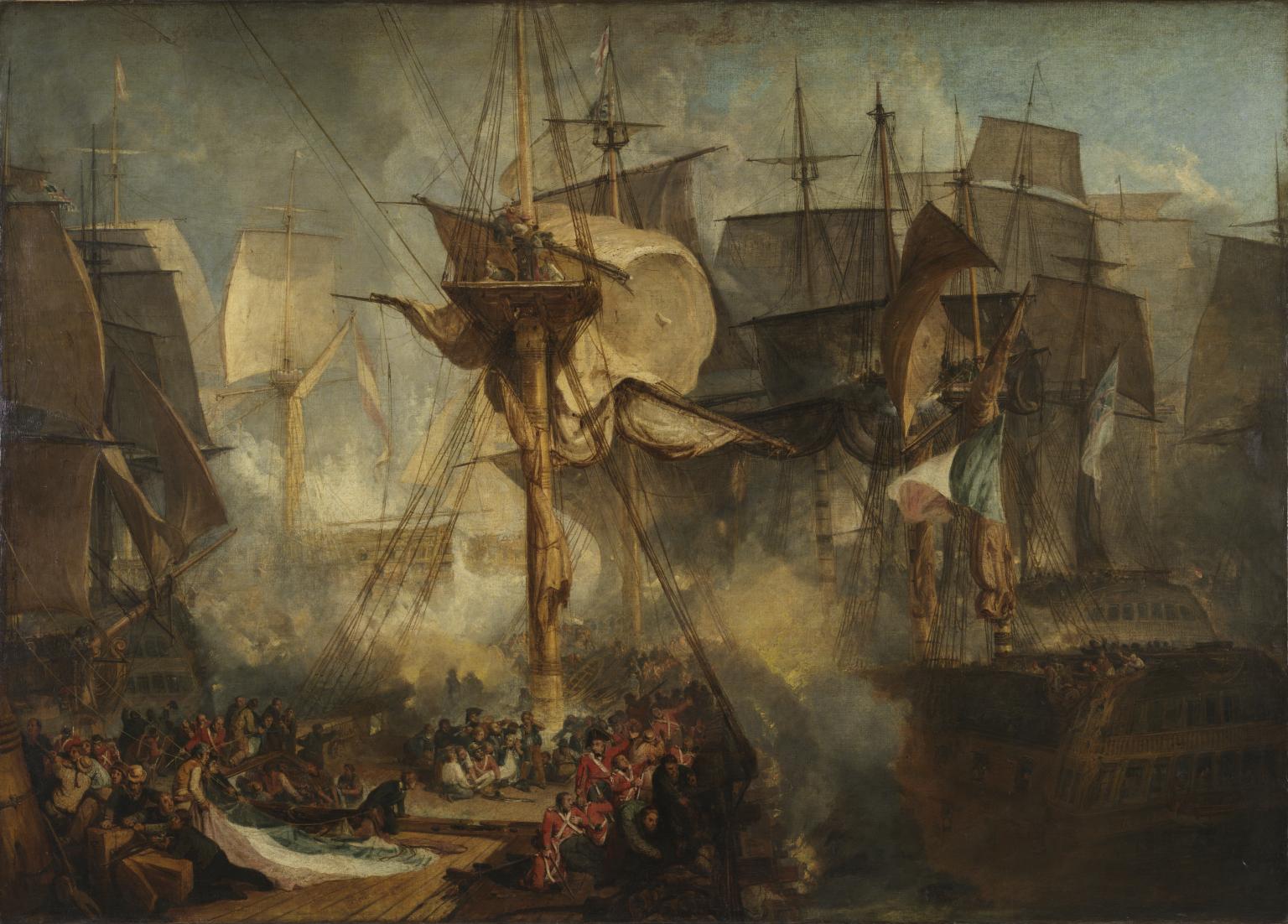 N00480: The Battle of Trafalgar, as Seen from the Mizen Starboard Shrouds of the Victory