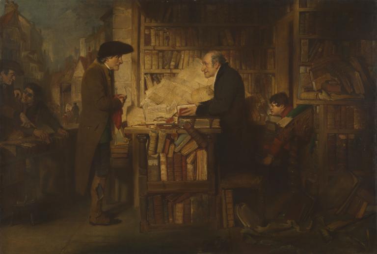 ‘bibliomania’, Sir William Fettes Douglas, ?1852 