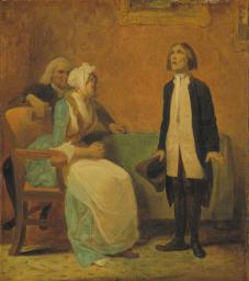 Scene from Bickerstaffe’s Play ‘The Hypocrite’, Adapted from Colly Cibber’s ‘Non Juror’