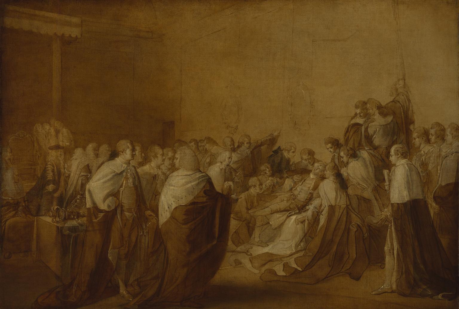 Study for ‘The Collapse of the Earl of Chatham’