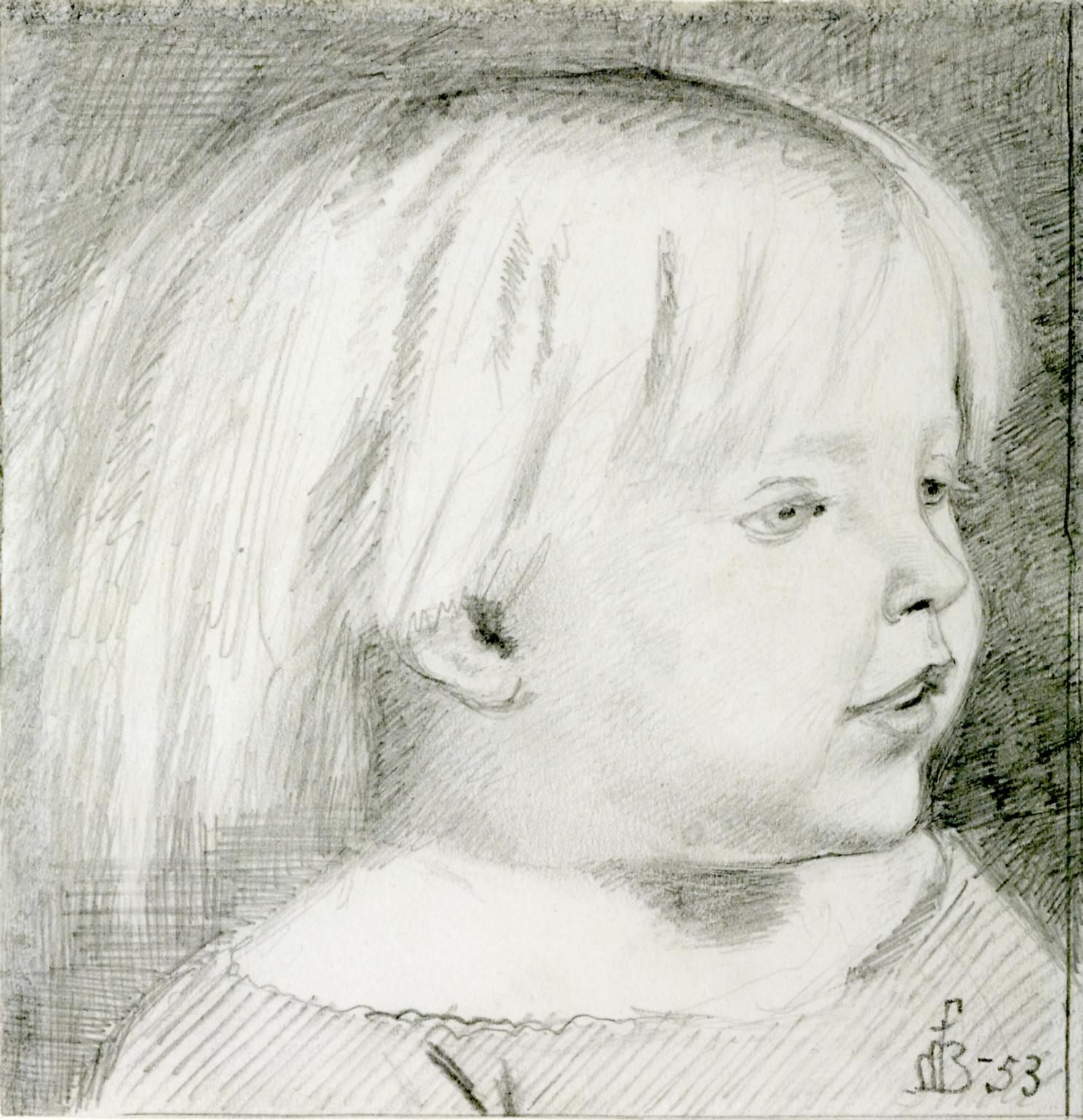 Cathy Madox Brown at the Age of Three