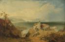 James Baker Pyne, ‘The Mulgrave Alum Works at Sandsend, Yorkshire Coast’ 1844