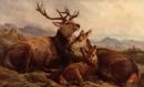 Samuel John Carter, ‘Morning with the Wild Red Deer’ 1876