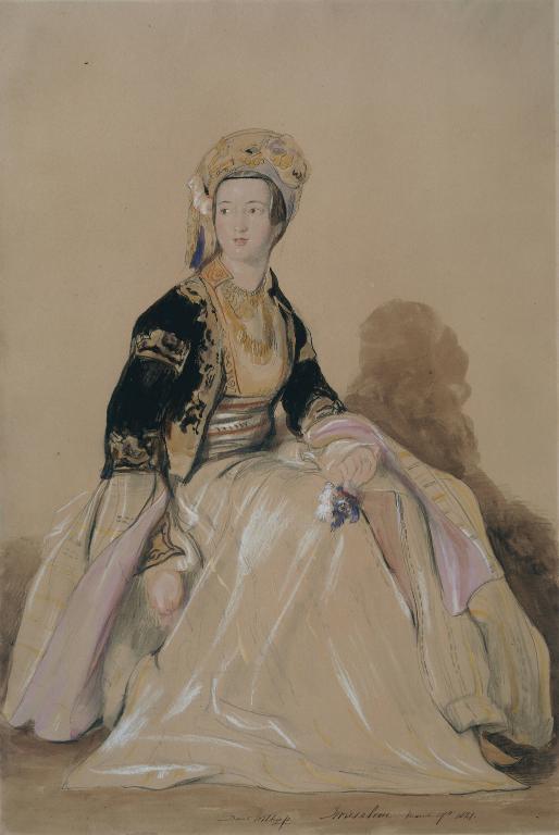 ‘Mrs Elizabeth Young in Eastern Costume’, Sir David Wilkie, 1841 | Tate