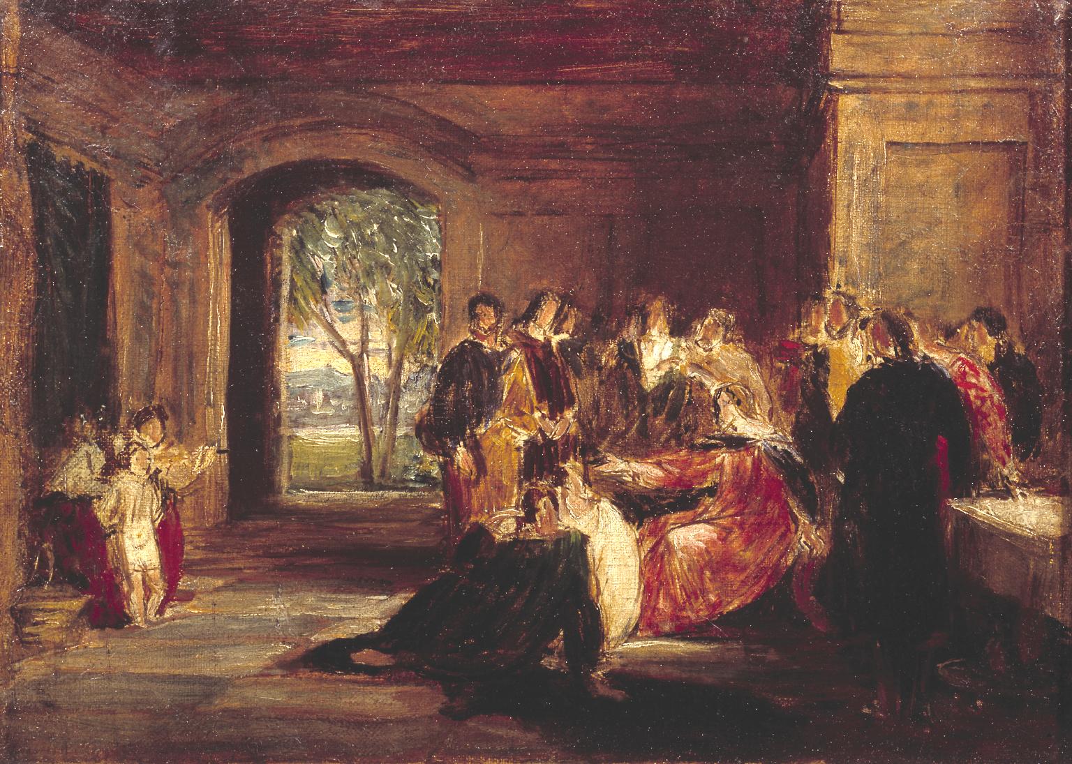 Sketch for ‘Christ Rebuking His Disciples by Calling the Little Child’