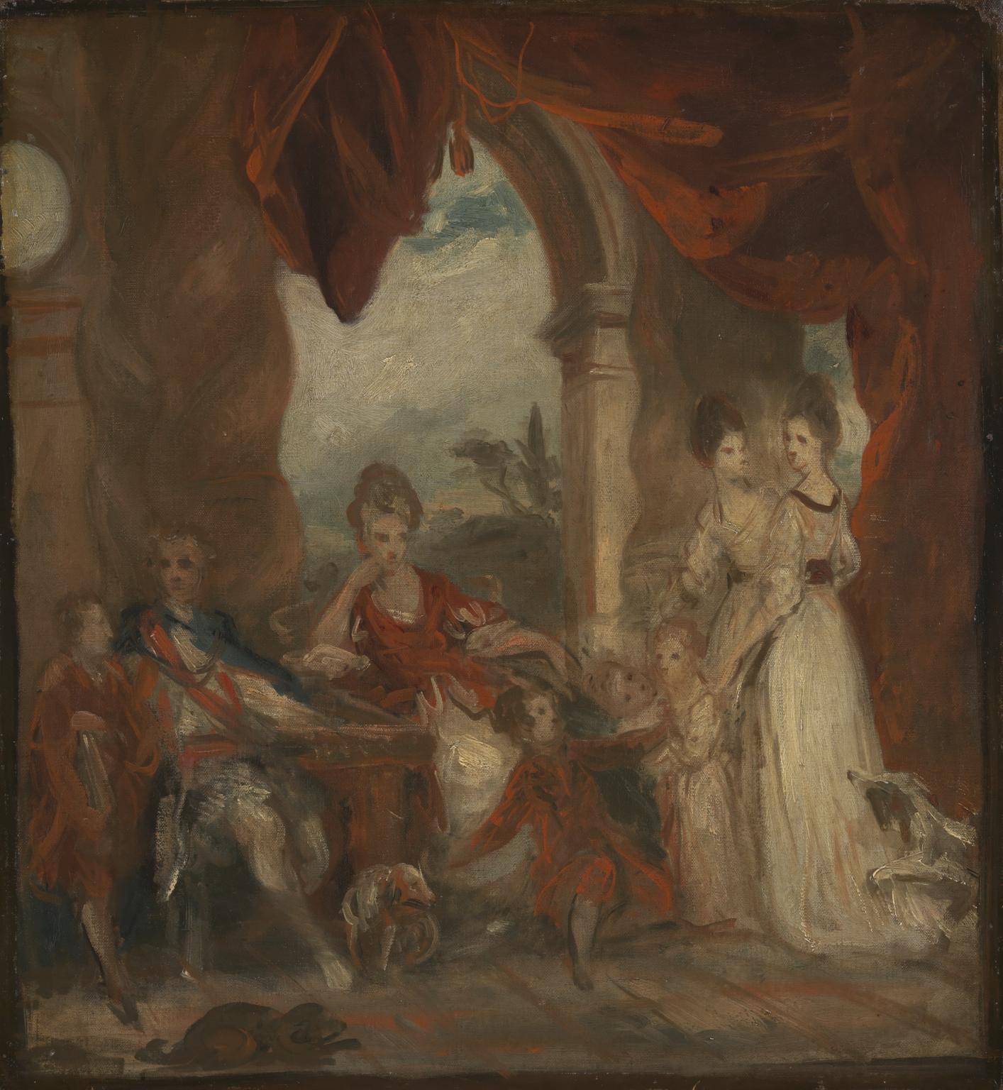 Sketch for ‘The 4th Duke of Marlborough and his Family’