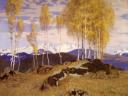 Adrian Stokes, ‘Autumn in the Mountains’ exhibited 1903