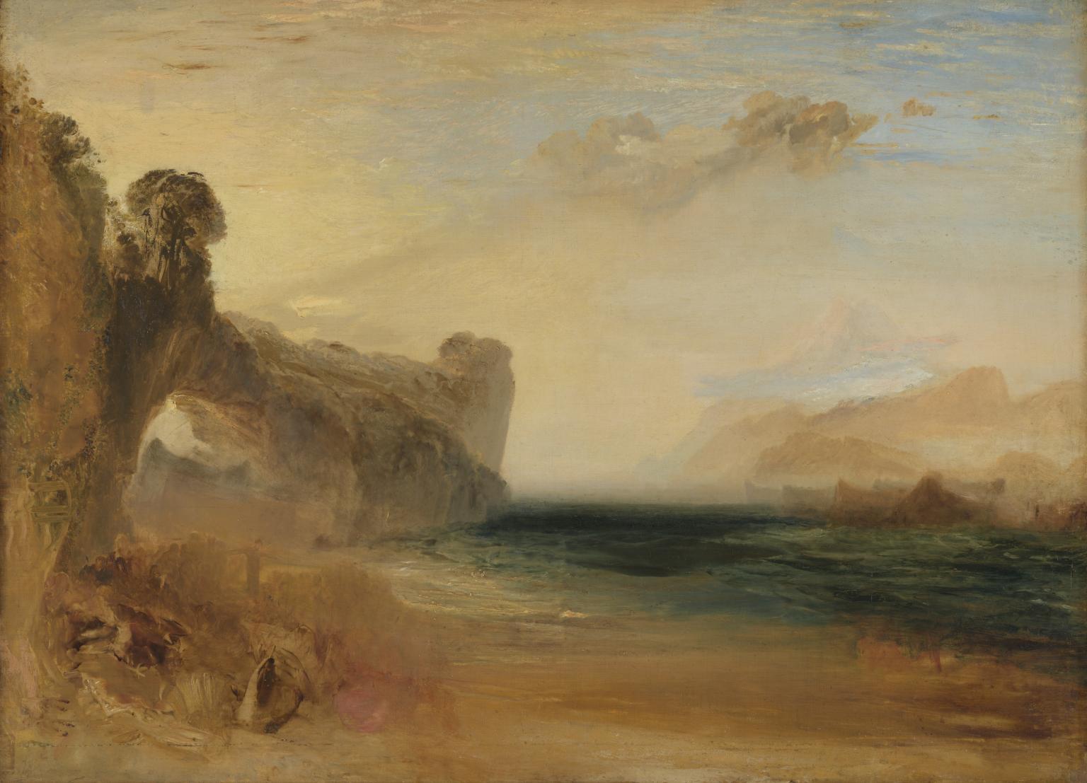 Rocky Bay with Figures