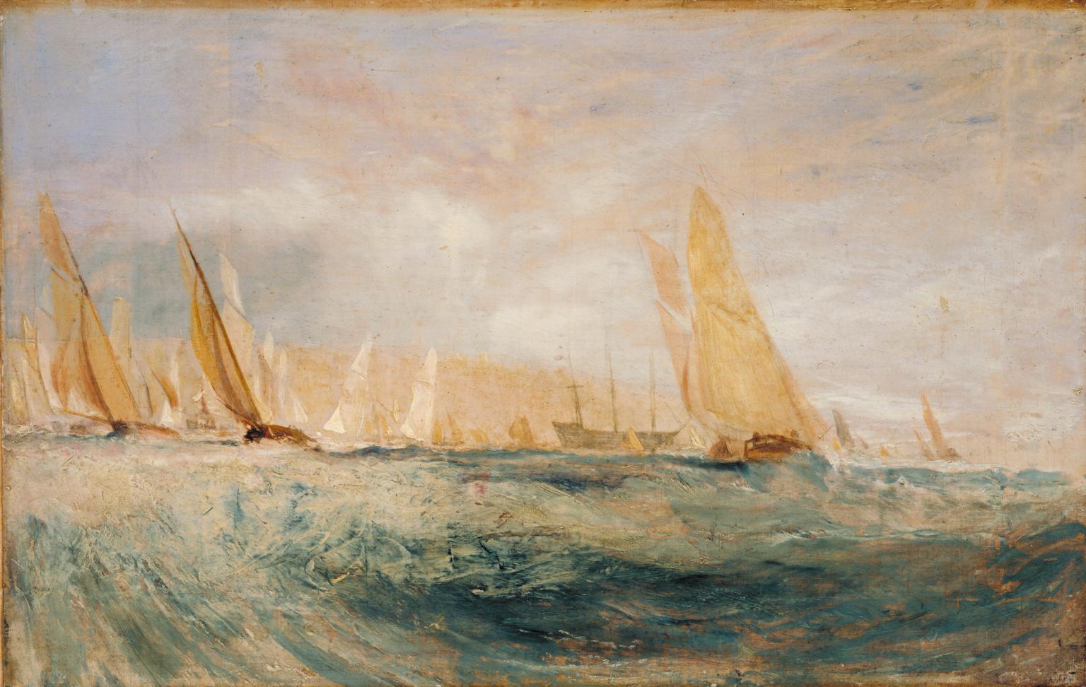 Sketch for ‘East Cowes Castle, the Regatta Beating to Windward’ No. 3