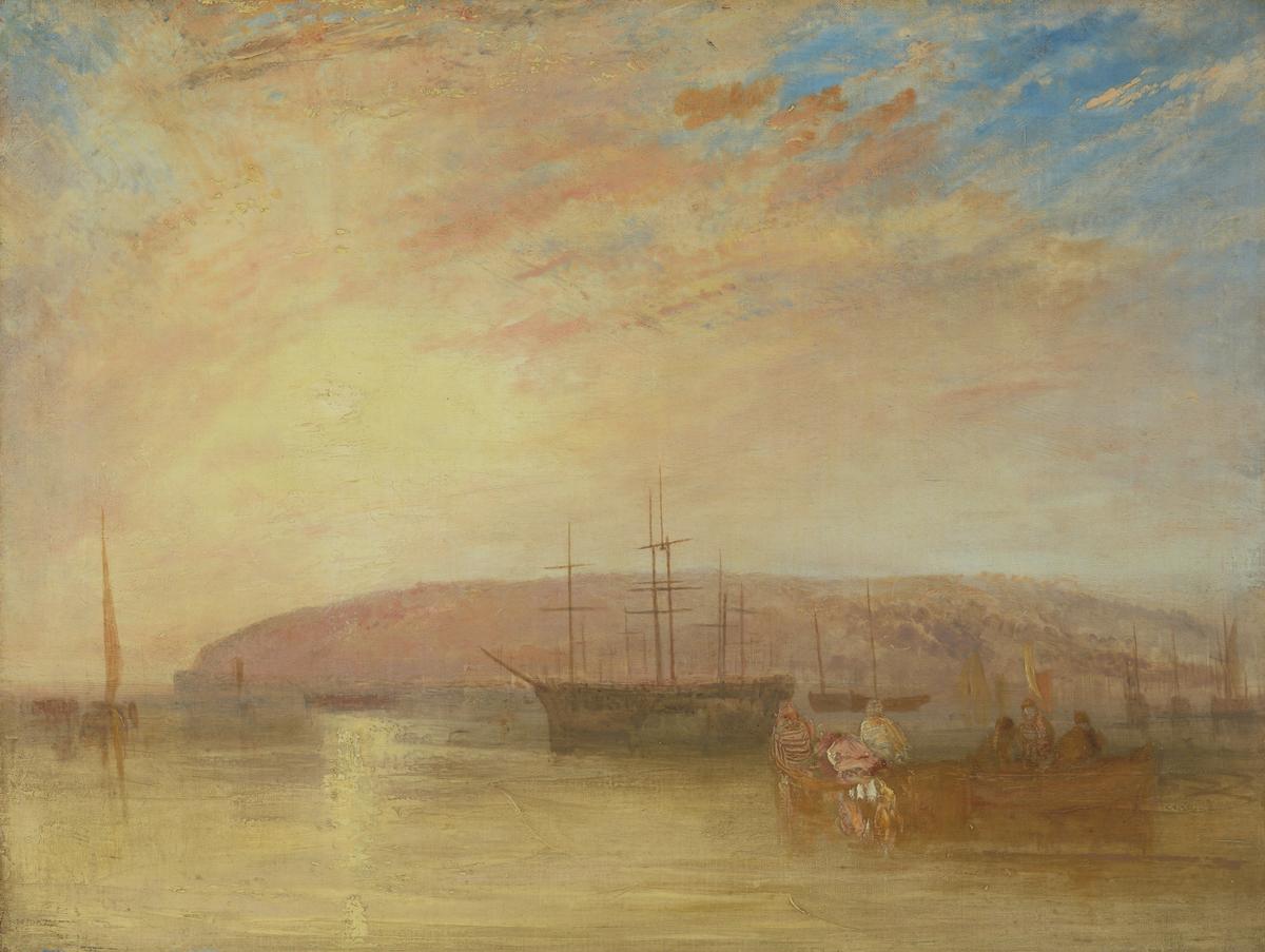 Shipping off East Cowes Headland', Joseph Mallord William Turner