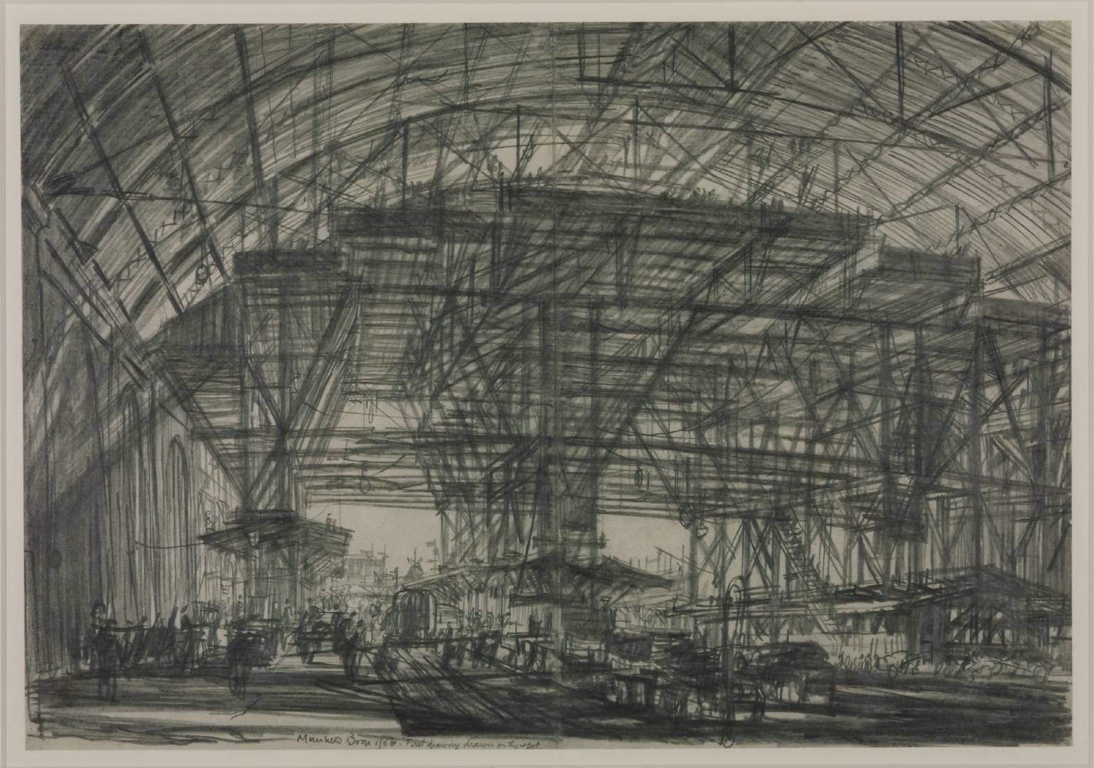 Study for ‘The Great Gantry, Charing Cross Station’