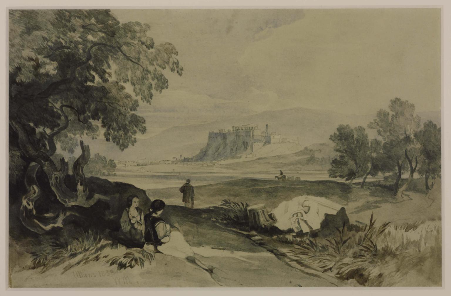 Athens, with the Acropolis in Middle Distance