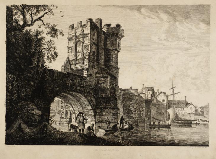 ‘The Old Welsh Bridge, Shrewsbury (after Paul Sandby)’, Rev. Edward ...