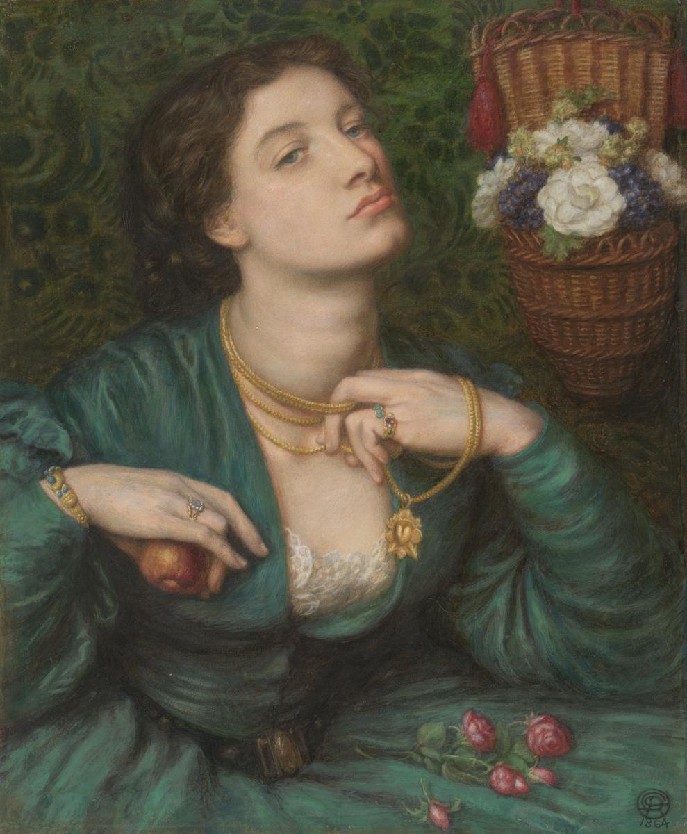 【買い卸値】Monna Pomona/D.G.Rossetti 超希少、100年前の画集より 人物画