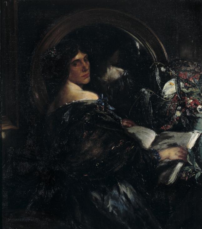 ‘Mrs Patrick Campbell’, Charles Shannon, 1907 | Tate