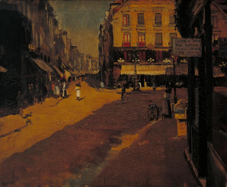 Walter Richard Sickert, ‘Café des Tribunaux, Dieppe’ c.1890