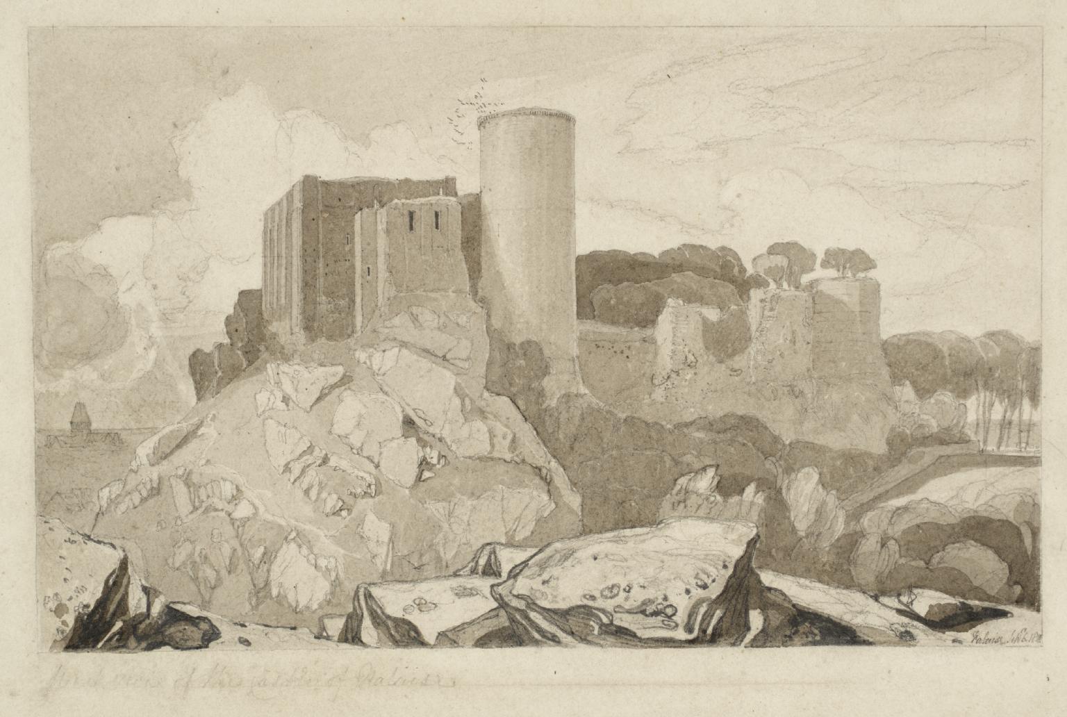 West View of the Castle at Falaise