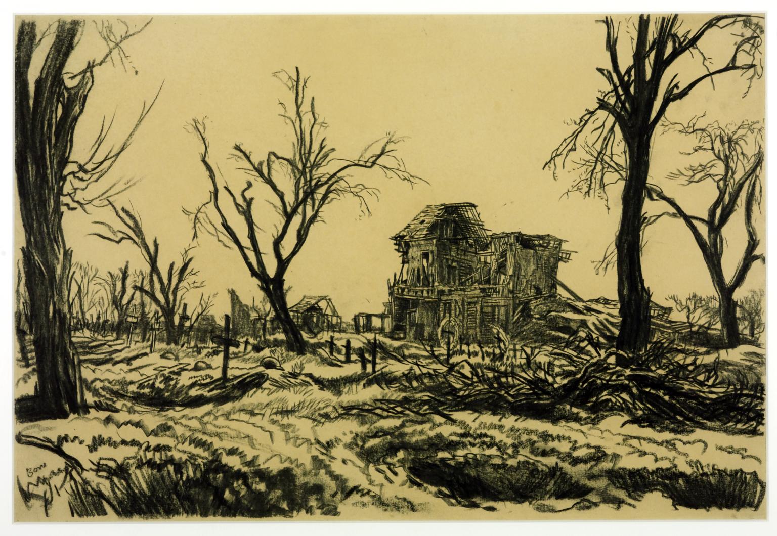 A Soldiers’ Cemetery at Lihons, May 1917