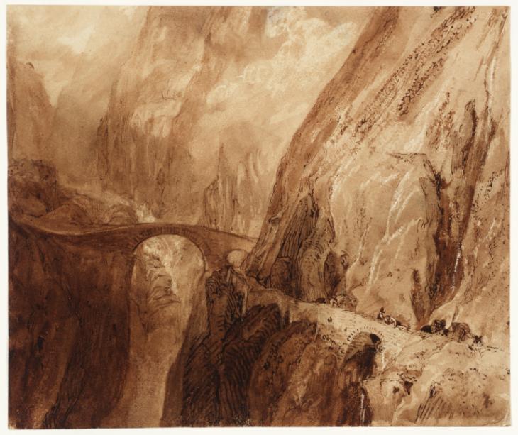 Joseph Mallord William Turner, ‘Devil's Bridge, Mt St Gothard’ c.1806-7