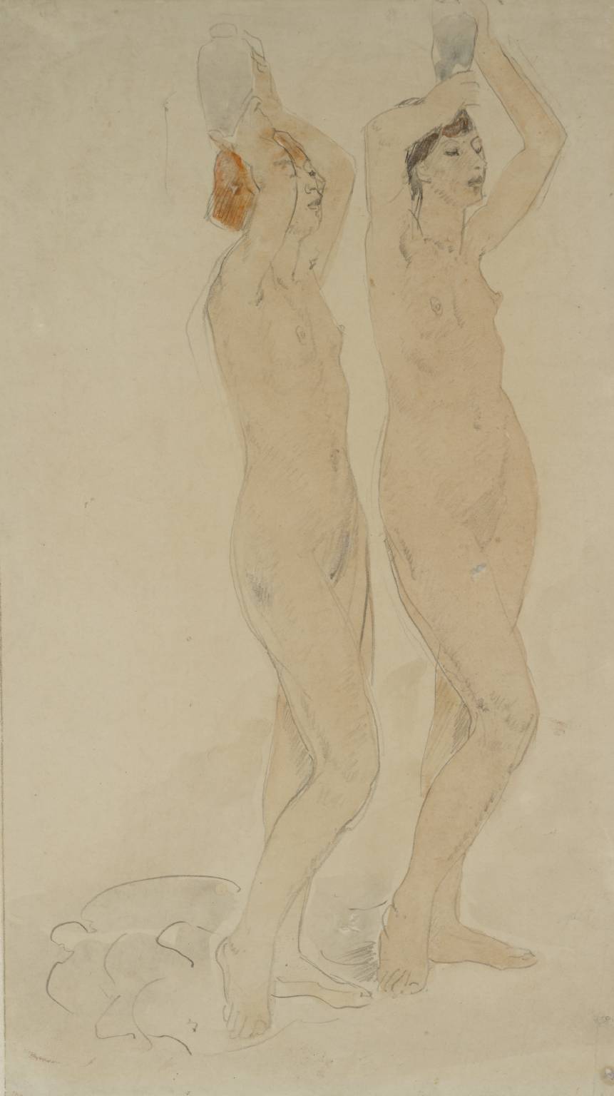 Two Figures, Study for ‘The Excursion of Nausicaa’