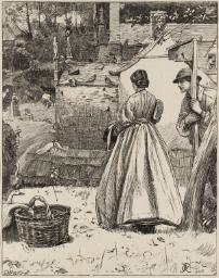 By the Dovecote, engraved by the Dalziel Brothers