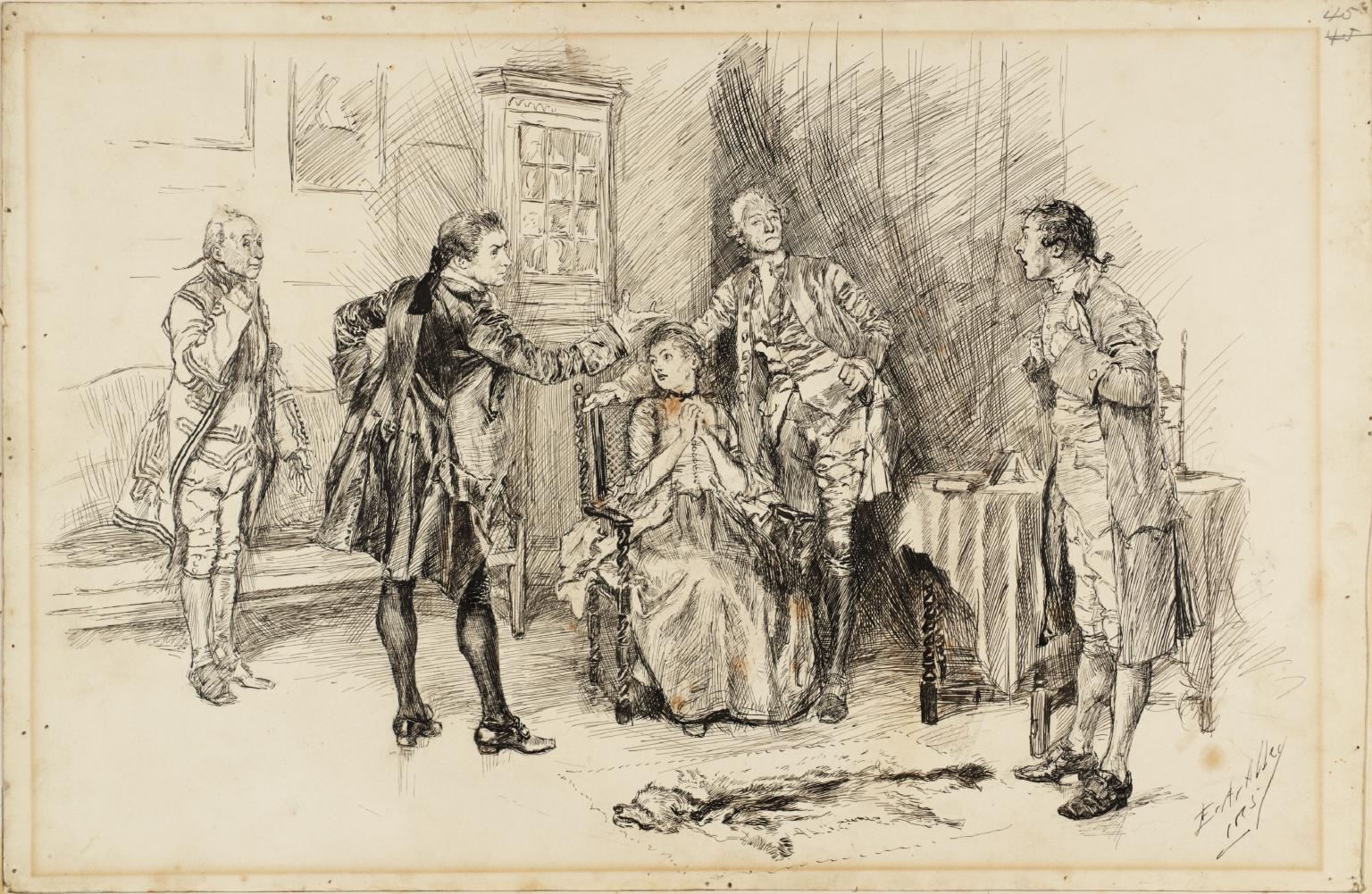 Illustration to ‘She Stoops to Conquer’