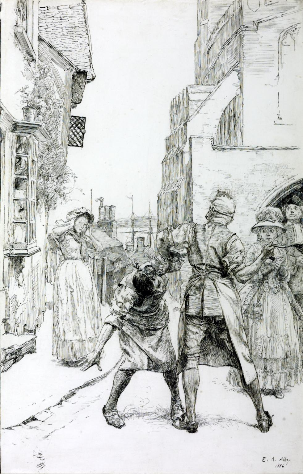 Illustration to ‘Sally in our Alley’