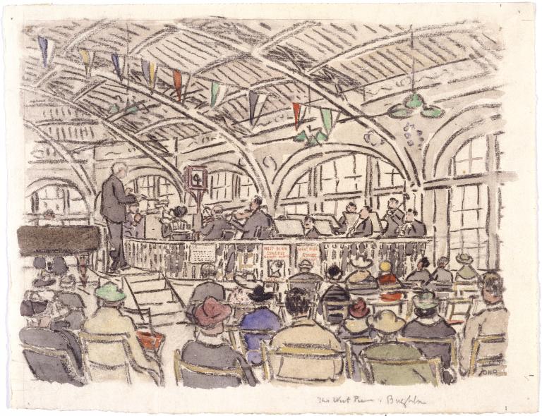 Douglas Fox Pitt, ‘Concert on the West Pier, Brighton’ c.1916-18