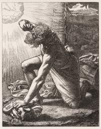 Jacob Hears the Voice of the Lord, engraved by the Dalziel Brothers