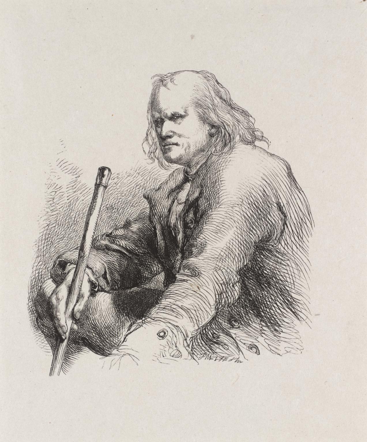 The Deserted Cottage, engraved by the Dalziel Brothers