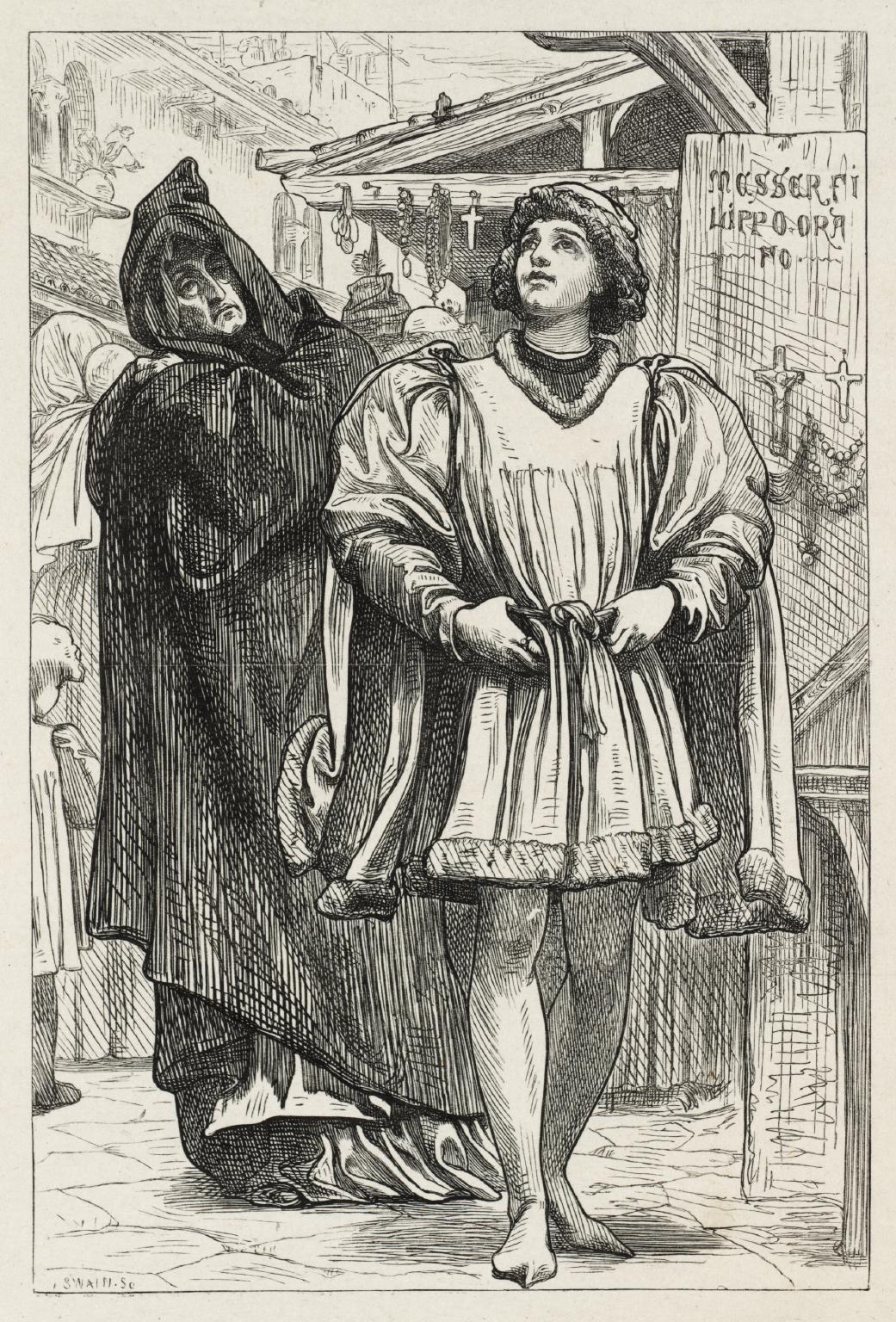 A Recognition from ‘Romola’, engraved by Swain